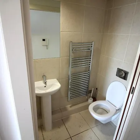 Apartment Centre View By Train Station